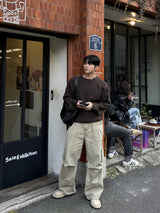 ピグメントバックバンドワークパンツ