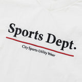 Sports Dept Logo Piping Nylon Pullover - White