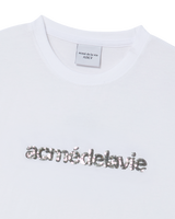 26SS WOMAN スパングルロゴ半袖Tシャツ