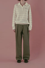 Cozit stripe knit_ivory
