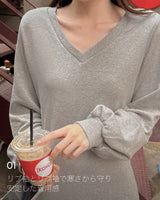 【MADE】V-neck sweat one-piece