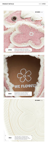 WE FLOWER ファッショナブルニュータッセルシックソールウェーブシューズ - コーラルピンク