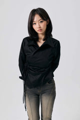 HALO WRAP SHIRT / BLACK