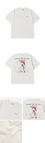 24FW SNOW BEAR SHORT SLEEVE T-SHIRT CREAM