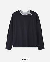 グリム レイヤード クロップ ロングスリーブ ティー