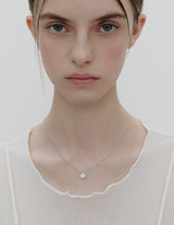 26SS★ Essence Silver Moissanite Floria Necklace