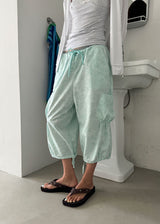 FLOWER PASTEL BERMUDA PANTS