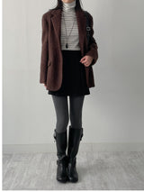 [wool 50%] フォトヘアリーシングルルーズフィットジャケット