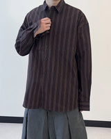 Linear Stripe Over Shirt