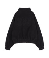 ハイネックフリースブルゾン (ブラック)_F24ZA957