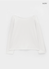 [B-BASIC] エアースウェットオフショルダー長袖Tシャツ