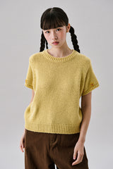 ミニフラワーショートニット [Yellow]
