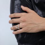 【MADE】 Men's open coil ring glossy