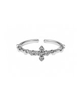 Petit Cross Cubic Ring