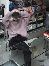 +5cm ASCLOベルベットフレアデニムパンツ (346)