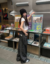 [U-BASIC] キャップスリーブクロップ半袖