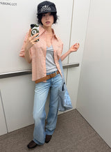 チャームチェックシャツ