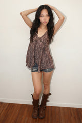 Leopard Halter Top                  