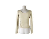 Baol Halter Frill Sleeveless Long Sleeve T-Shirt Set