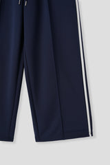 pintuck wide track pants 