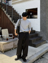 Dart pin stripe slacks