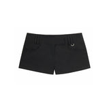 LOW-RISE SHORT PANTS (BLACK)