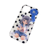Brush Girl phone case (Pigtail hair)