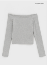 [MADE] Utah Off-Shoulder Long Sleeve T-Shirt