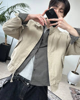 ディオン染色ハイネッククロップジャケット