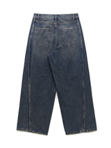 Beldin Pintuck Wide Denim Pants S M L (2 Colors)