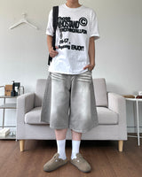リーズウォッシングハーフデニムパンツ
