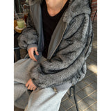 [Unisex] ファー2wayフードジャンパー(4color)