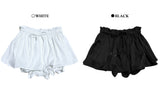 Flare Bloom Banding Frill Mini Skirt Pants (2 colors)