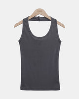 Uzel Halter Neck Slim Sleeveless Top