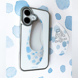 [Glass] water drop shoes case 