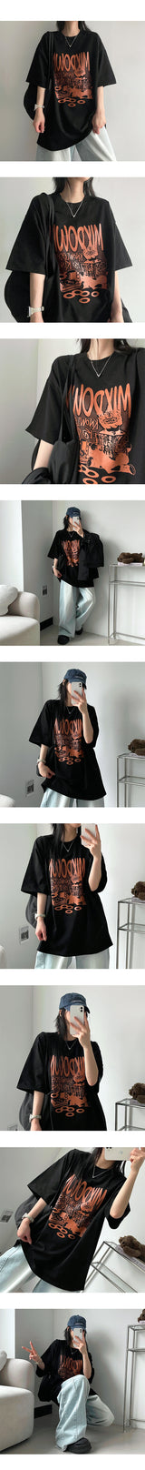Leptil オーバーフィット半袖Tシャツ