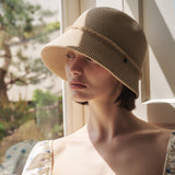 Rough Tie Bucket Hat (Beige)