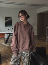 Belina pigment semi-crop hoodie