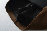 Modern Belted Wool Mini Skirt