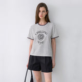 (T-7043)STRIPE VIBE TEE