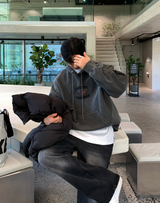  Urban San Diego Embroidery Pigment Overfit Hoodie
