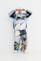ORIGINAL POT-X REFLECTIVE WIDE JOGGER PANTS ART PAINTING