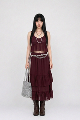 SAVANNA BOHO LACE TWO-PIECE SET