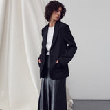 TWILL BLAZER JACKET BLACK