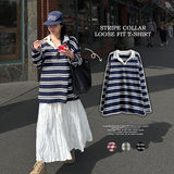 Ritz Dangara loose fit collar long sleeve shirt