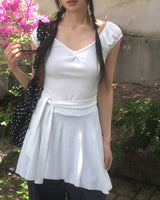 Cus Puff Layered Mini Dress Set