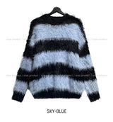 ヘイズストライプモヘアニット