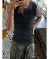 [S/S] Pigment golgi henry neck sleeveless(4color)