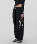 起毛 THUNDER LOGO PANTS