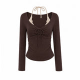 Eira Halter Layered Shirring T-shirt